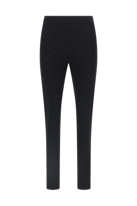 GG jacquard leggings Black