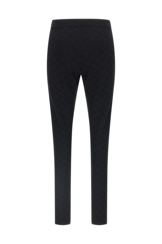 GG jacquard leggings Black