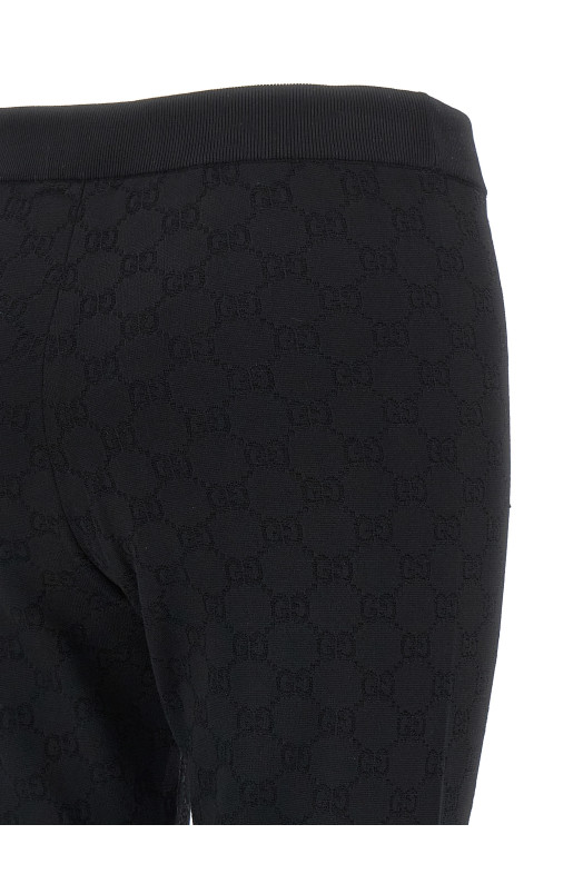 GG jacquard leggings Black