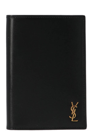Monogram passport holder Black