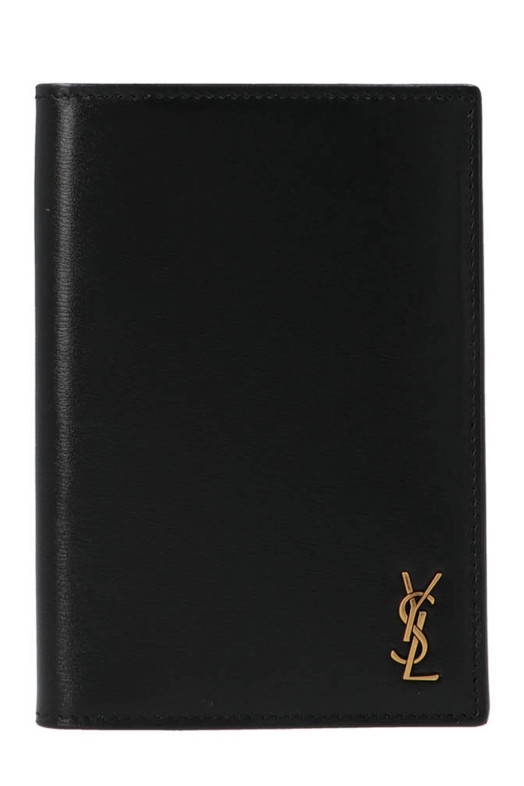 Monogram passport holder Black