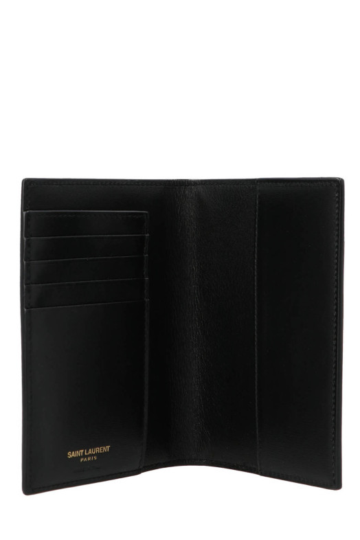 Monogram passport holder Black