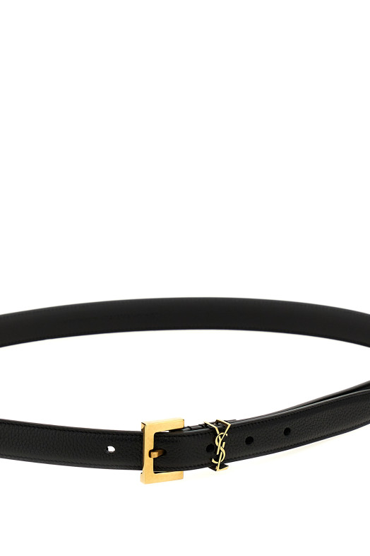 'YSL' belt Black