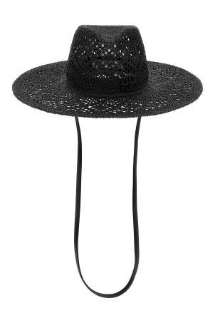 Raffia hat Black