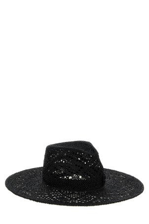 Raffia hat Black