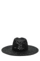 Raffia hat Black
