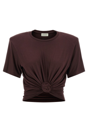 '01' T-shirt Brown