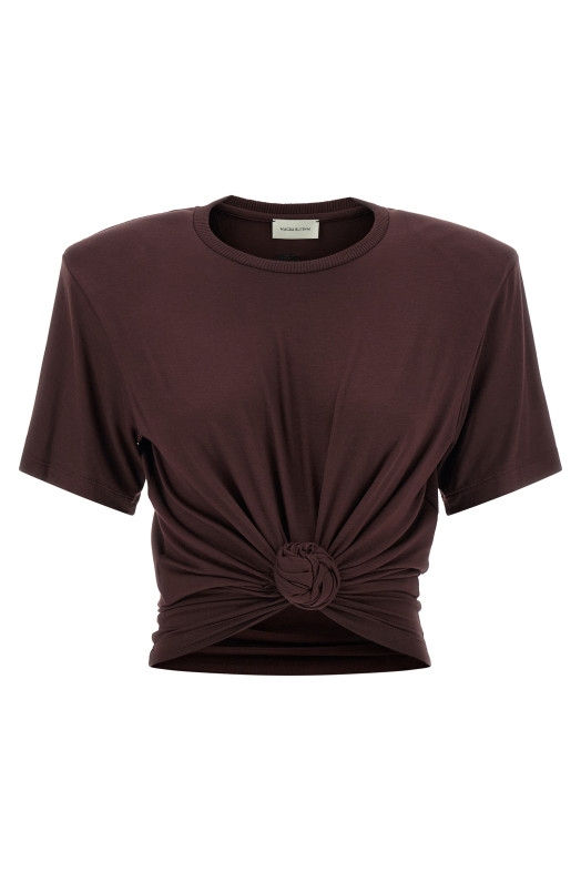 '01' T-shirt Brown