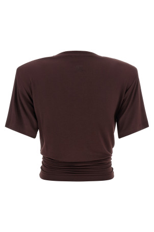 '01' T-shirt Brown