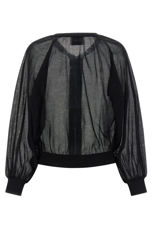 Cardigan bomber jacket Black
