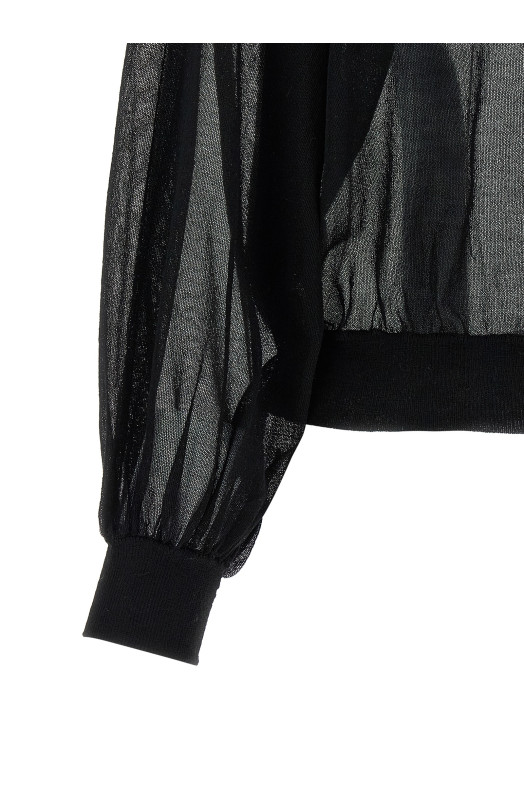 Cardigan bomber jacket Black