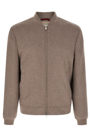 Cashmere bomber jacket Gray