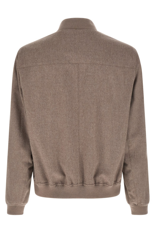 Cashmere bomber jacket Gray