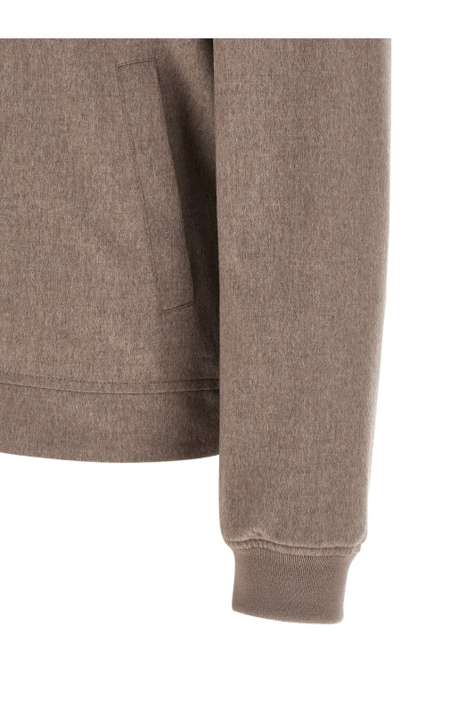 Cashmere bomber jacket Gray