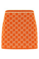 GG jacquard skirt orange