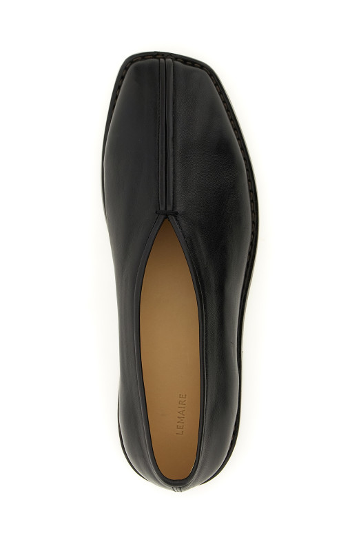 'Flat Piped' slippers Brown