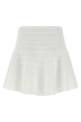 'Pointelle knit' mini skirt White