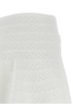 'Pointelle knit' mini skirt White