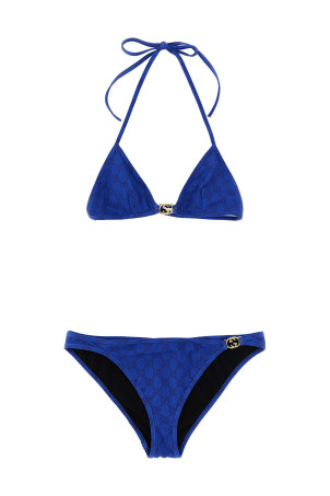 'Incrocio GG' bikini Blue