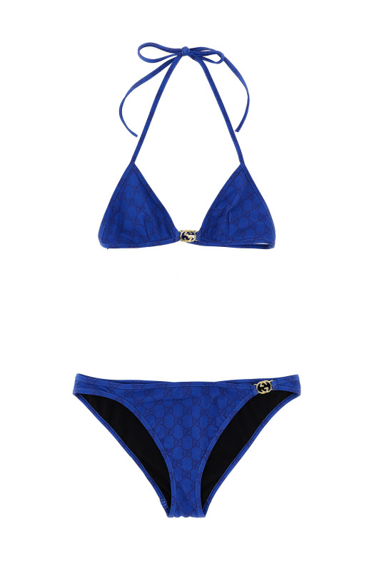 'Incrocio GG' bikini Blue