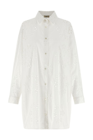 'Broderie Anglaise' shirt White