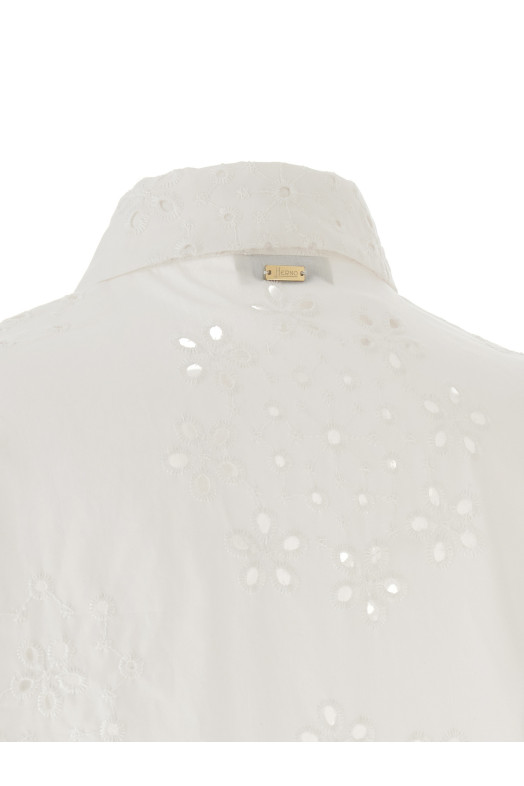 'Broderie Anglaise' shirt White
