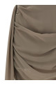 'Chiffon Draped' mini skirt Beige