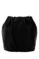 Black satin bucket bag Black PRADA (1BE103AC4)
