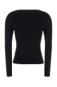 Black stretch viscose blend t-shirt ALEXANDER WANG (1KC1261095)