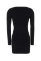 Black stretch viscose blend mini dress ALEXANDER WANG (1KC1266096)