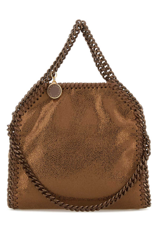 Bronze shaggy deer mini Falabella handbag STELLA McCARTNEY (391698WP0615)