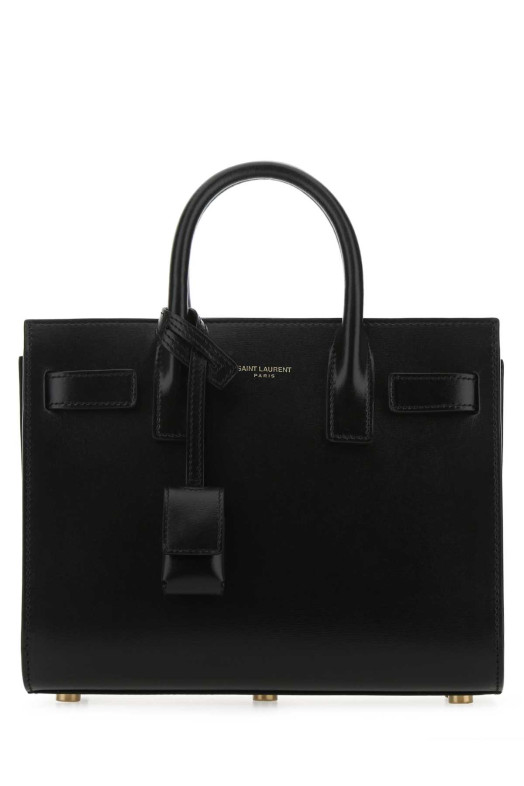 Black leather nano Sac De Jour handbag Black SAINT LAURENT (39203502G9W)
