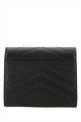Black leather wallet Black SAINT LAURENT (403943BOW01)