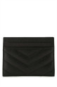 Black leather card holder Black SAINT LAURENT (423291BOW01)
