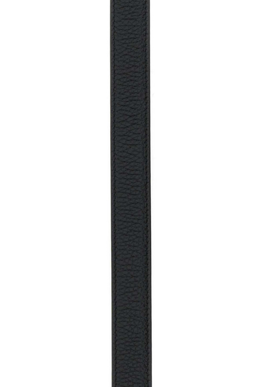 Black leather Cassandre belt Black SAINT LAURENT (554465DTI0W)