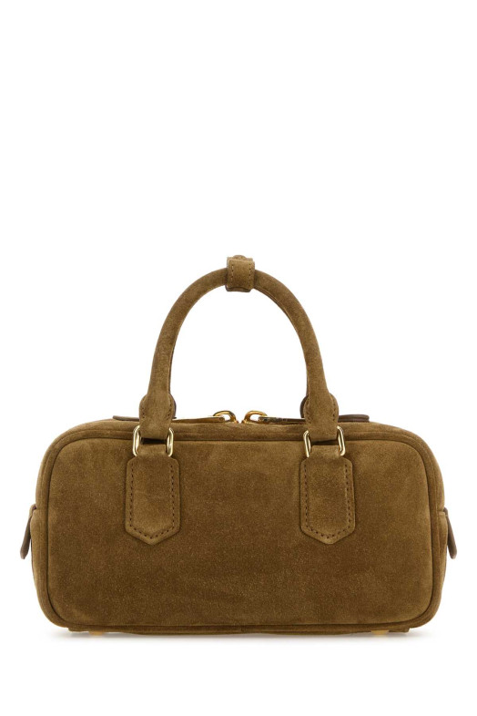 Biscuit suede Arcadie handbag MIU MIU (5BB142VOON2CS4)