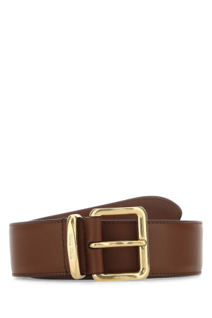 Brown leather belt MIU MIU (5CC5362AIX)