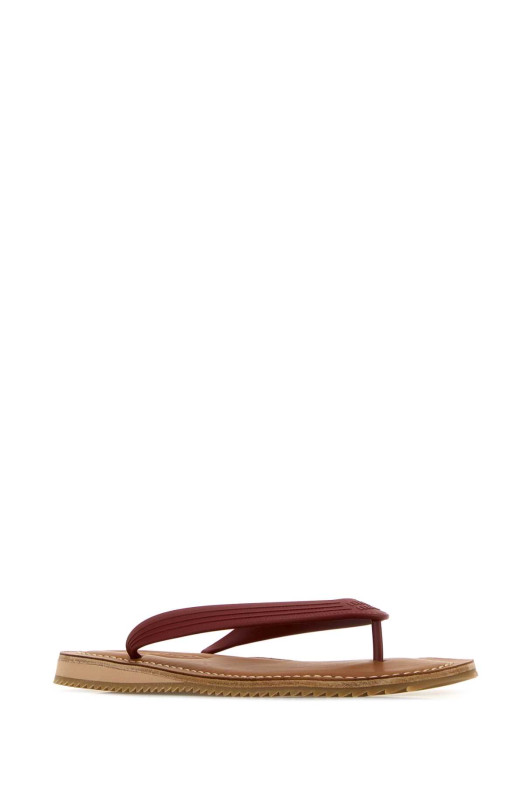 Red rubber thong slippers MIU MIU (5Y638EF0053ZMW)