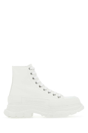 White canvas Tread Slick sneakers ALEXANDER MCQUEEN (697080W4MV2)