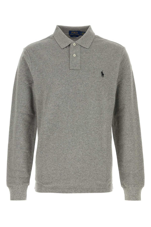 Dark grey piquet polo shirt Blue POLO RALPH LAUREN (710681126)