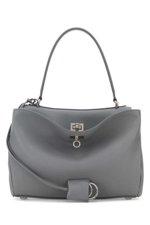 Grey leather small Rodeo handbag BALENCIAGA (7897792AA4U)