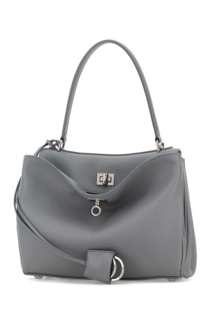 Grey leather small Rodeo handbag BALENCIAGA (7897792AA4U)