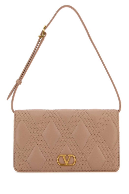 Antiqued pink leather VLogo Signature shoulder bag VALENTINO GARAVANI (7W2P0AV2MIC)