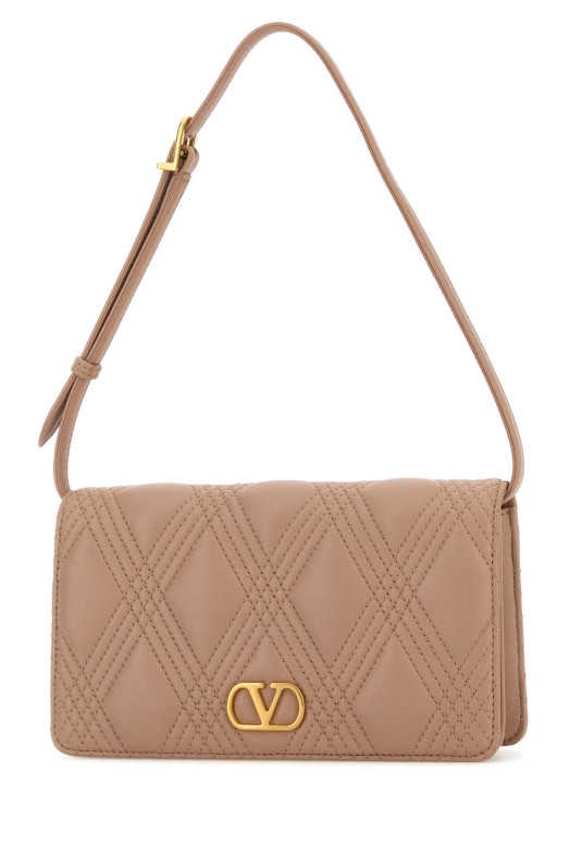 Antiqued pink leather VLogo Signature shoulder bag VALENTINO GARAVANI (7W2P0AV2MIC)