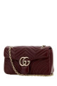 Burgundy nappa leather medium GG Marmont shoulder bag GUCCI (837267AAE38)
