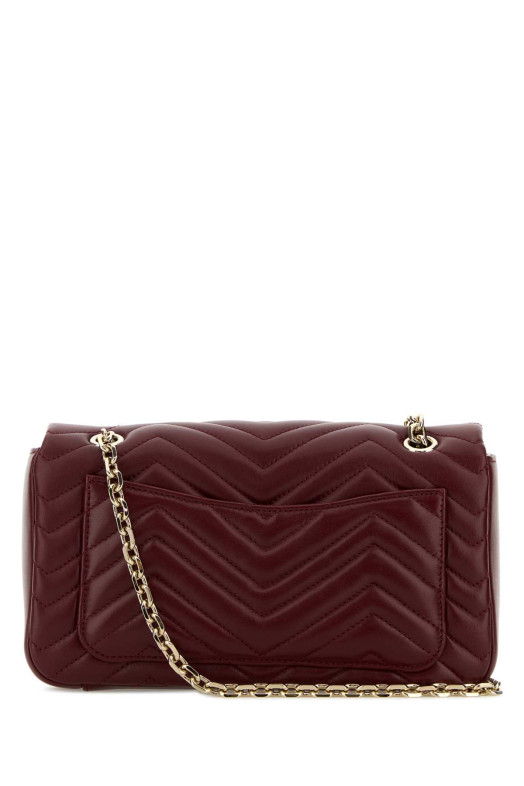 Burgundy nappa leather medium GG Marmont shoulder bag GUCCI (837267AAE38)