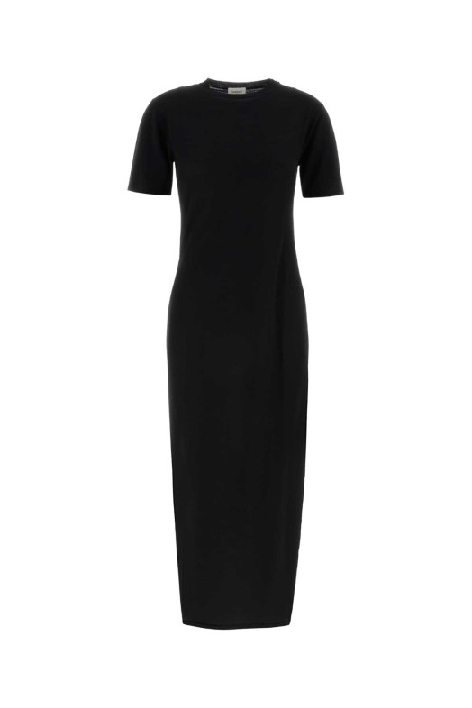 Black wool dress Black SAINT LAURENT (839059Y76UO)