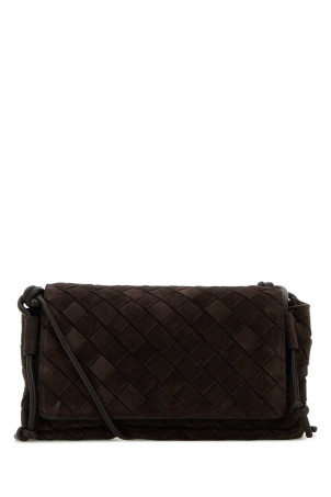 Dark brown suede Notturno crossbody bag BOTTEGA VENETA (843893V5ZZ4)