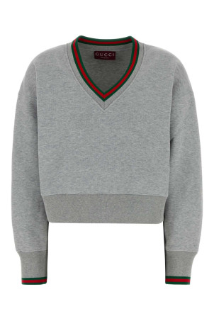 Grey cotton blend sweatshirt GUCCI (847933XJHIR)