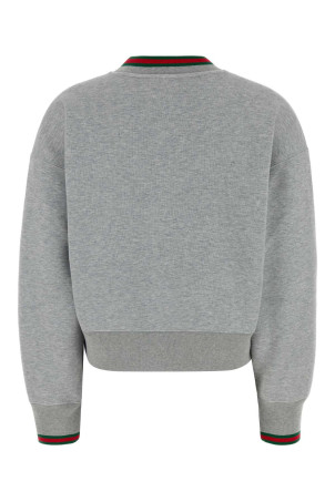 Grey cotton blend sweatshirt GUCCI (847933XJHIR)